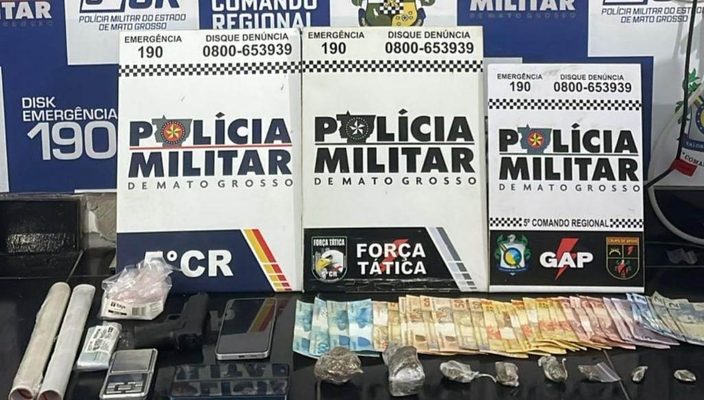 Força Tática fecha ponto de venda de drogas e prende faccionados em flagrante