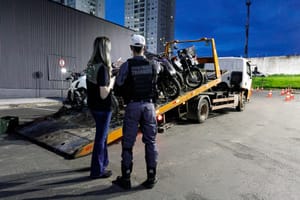 Operação da Sorp e PM apreende 12 motos com escapamentos adulterados