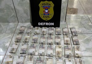 PC apreende quase R$ 1 milhão em dinheiro e cheques em residência de casal de traficantes